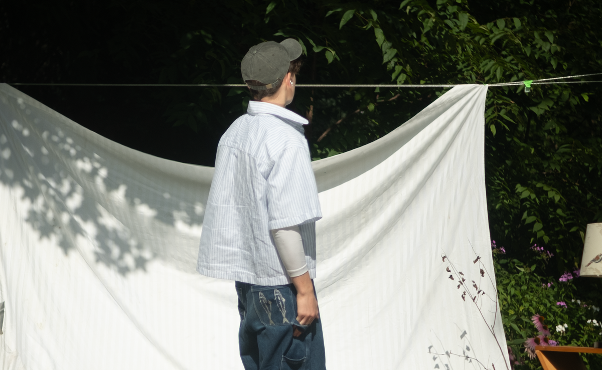 Boxy Striped overshirt