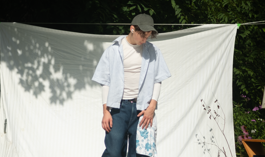 Boxy Striped overshirt