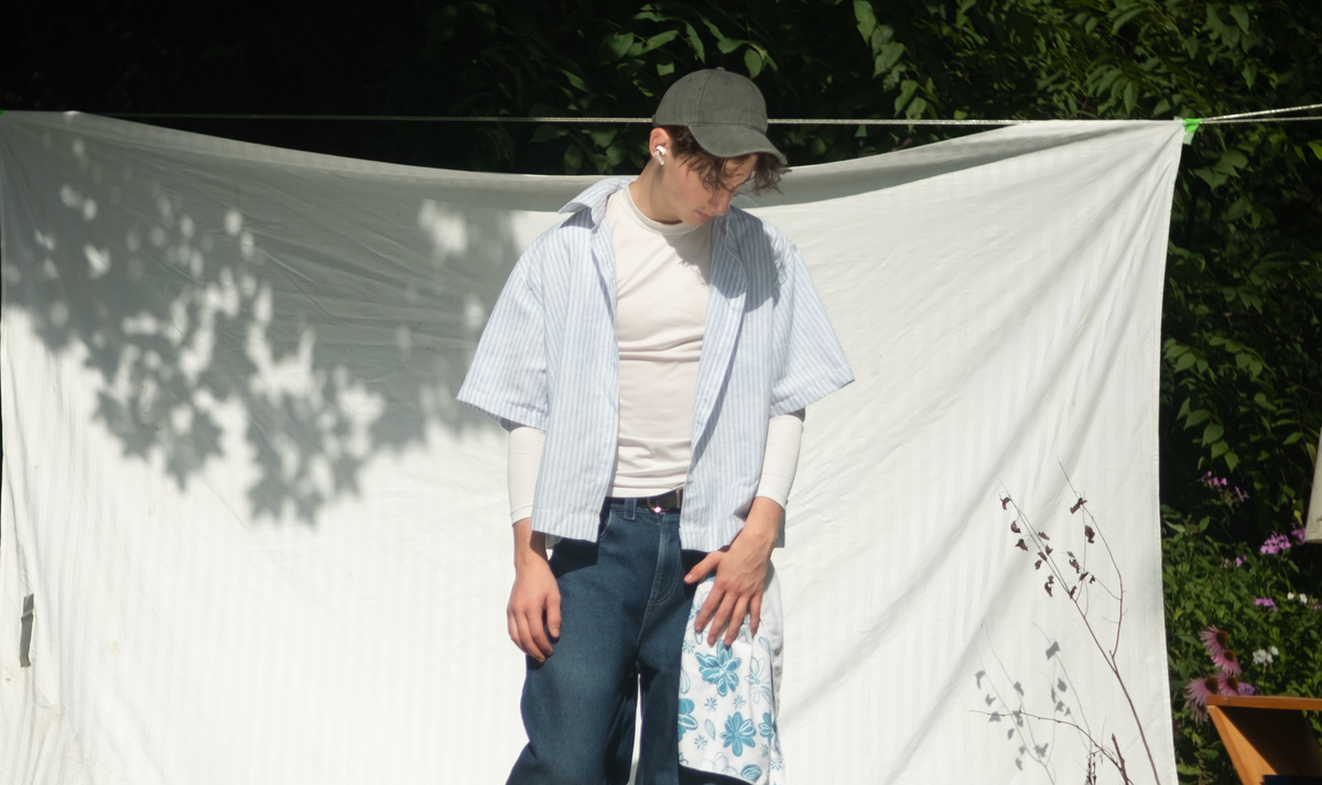 Boxy Striped overshirt