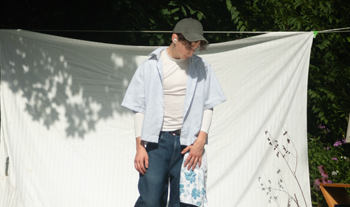 Boxy Striped overshirt