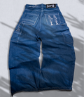 CAUGHT FISH WIDE LEG JEANS