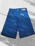 WIDE LEG DENIM FLYING SHORTS